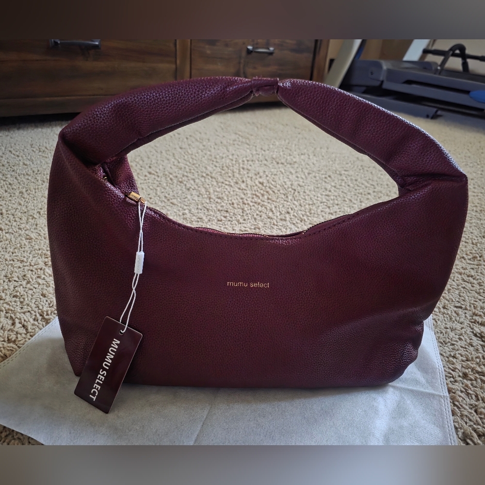 Boho Bag / Burgundy Handbag / Shoulder Bag